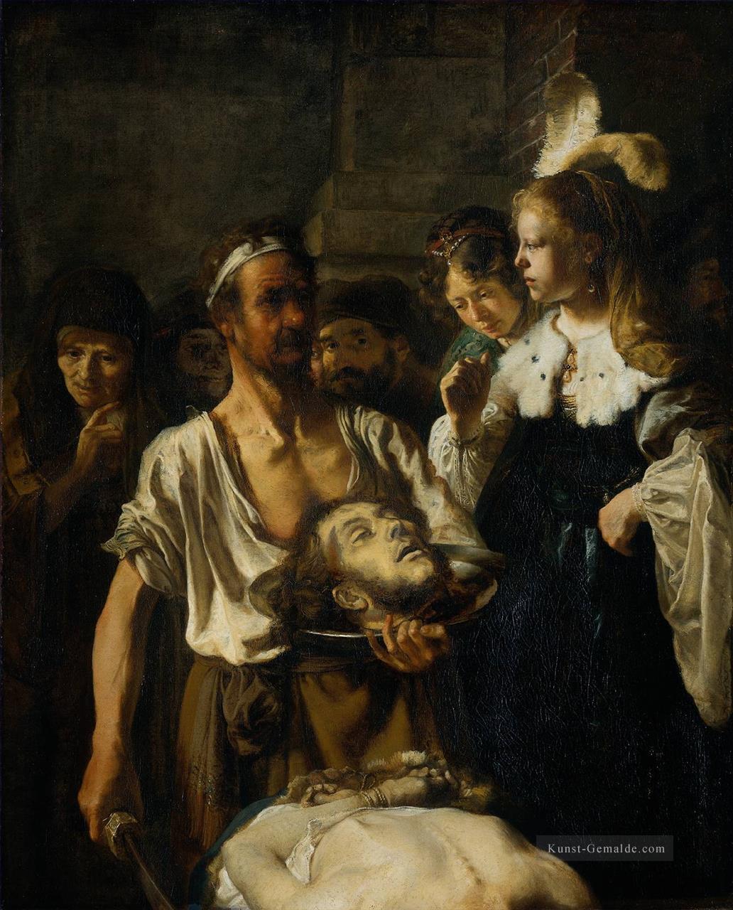 die Enthauptung von John der Baptist Rembrandt Ölgemälde